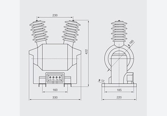 Outdoor 6kV voltage transformer