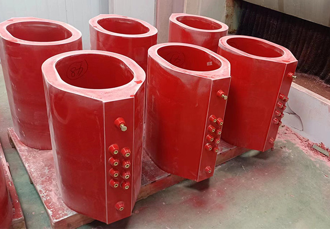 Epoxy cast dry type transformer foil wound coil